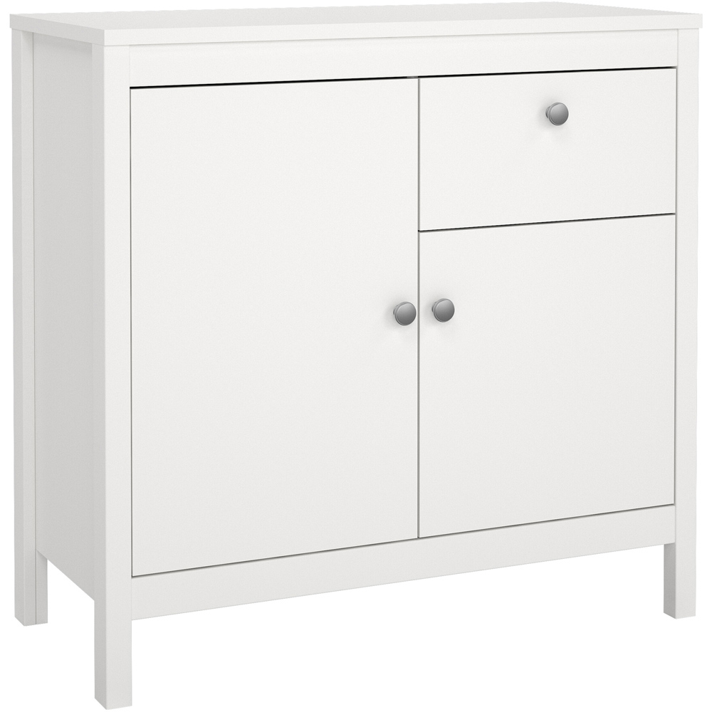 Florence Madrid 2 Doors Single Drawer White Sideboard Image 2