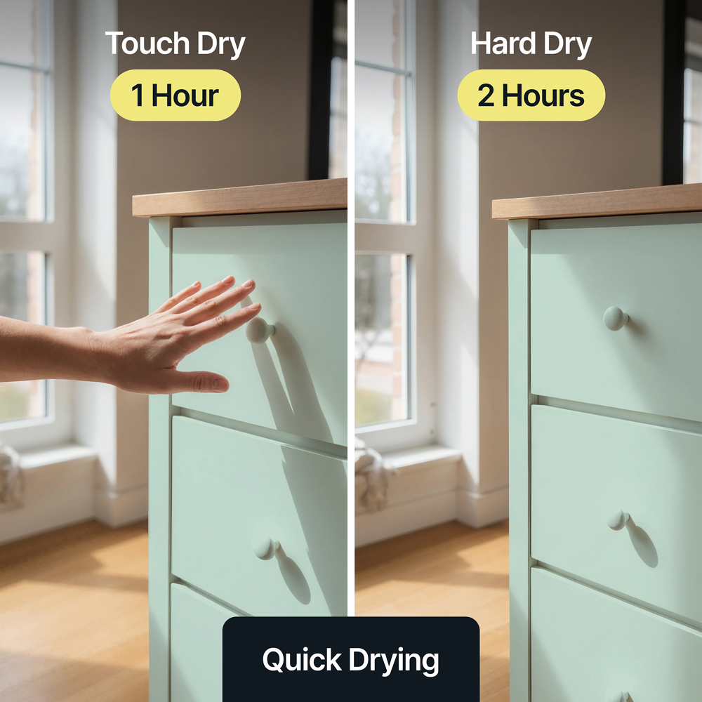 Hemway Light Sea Green Furniture and Walls Matt Chalk Paint 1L Image 7
