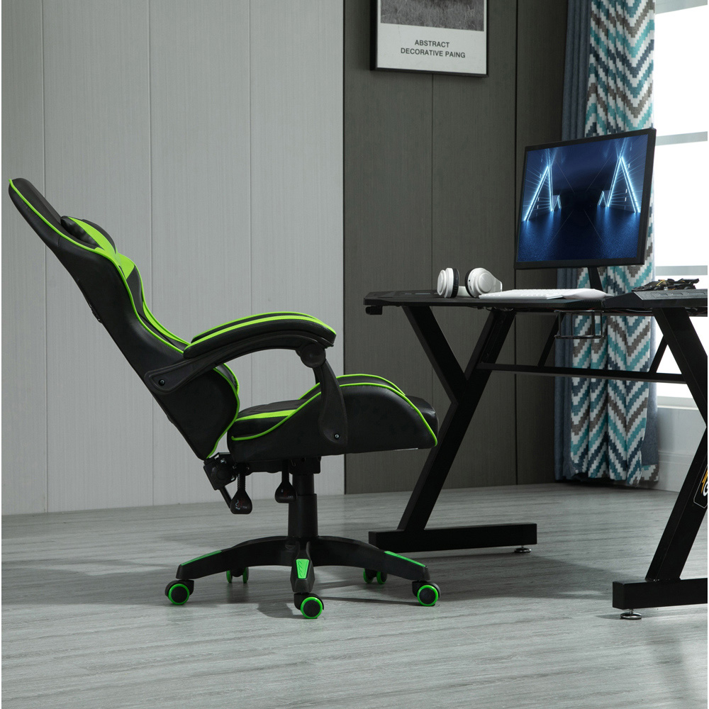 Green Tilt and Swivel Computer Chair Image 3