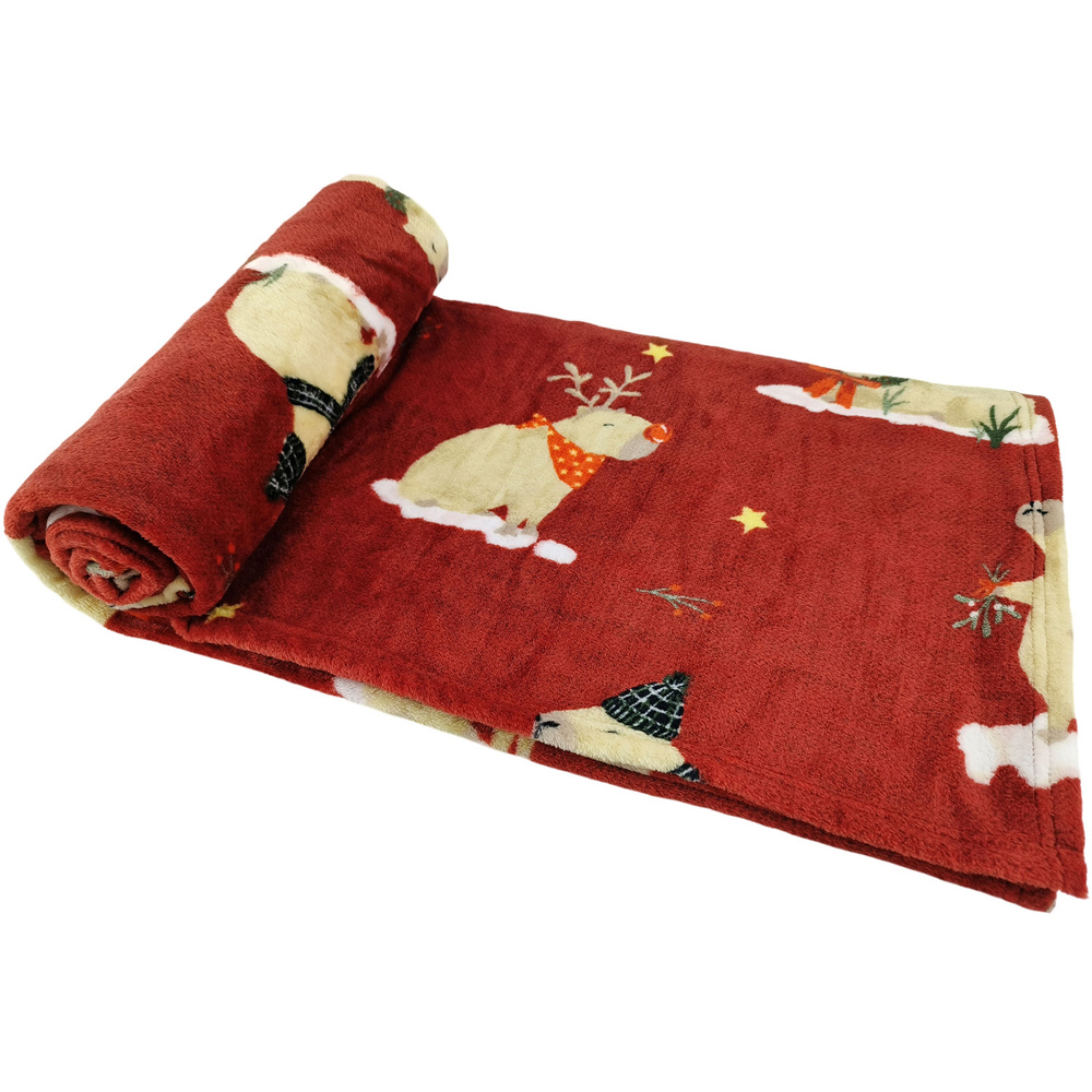 Capybara Christmas Fleece Throw Image 3