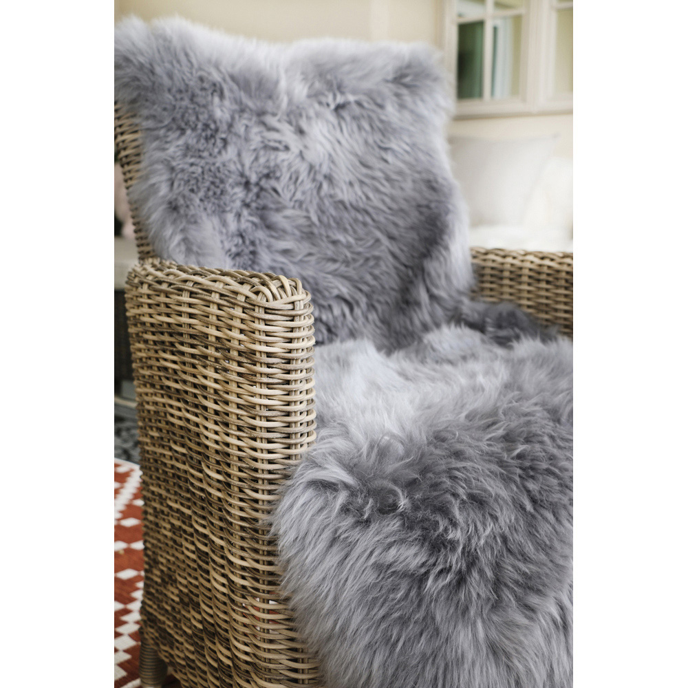 Origins Grey Genuine Sheepskin Rug 70 x 175cm Image 5