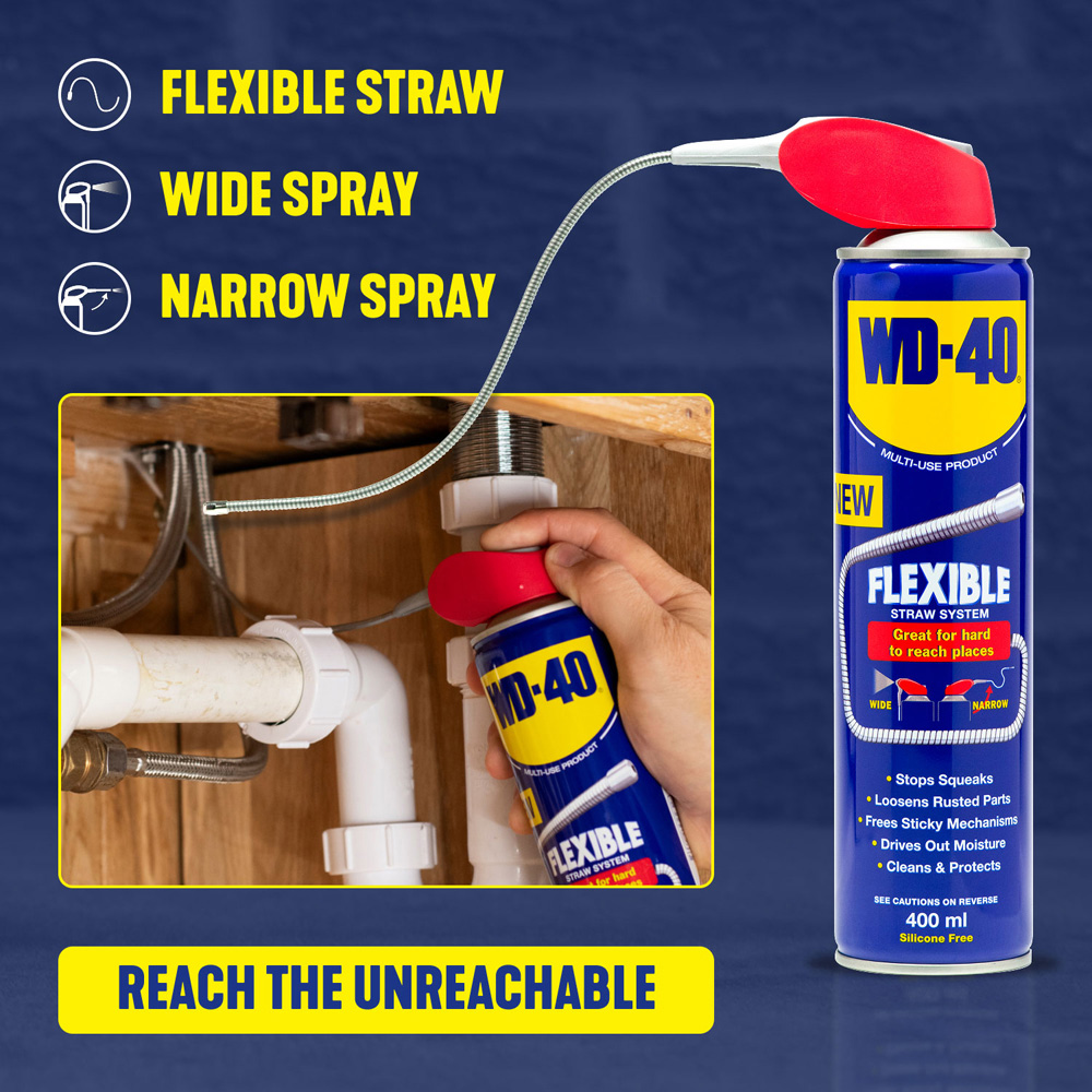 WD-40 Ultimate Multi-Use Lubricant 5L with Spray Applicator and 400ml Metal Straw Aerosol Image 6