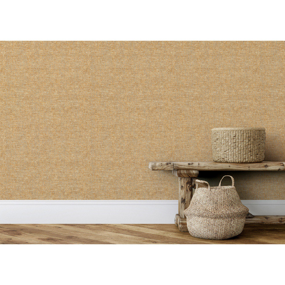 Esselle Home Artisan Weave Ochre Wallpaper Image 5