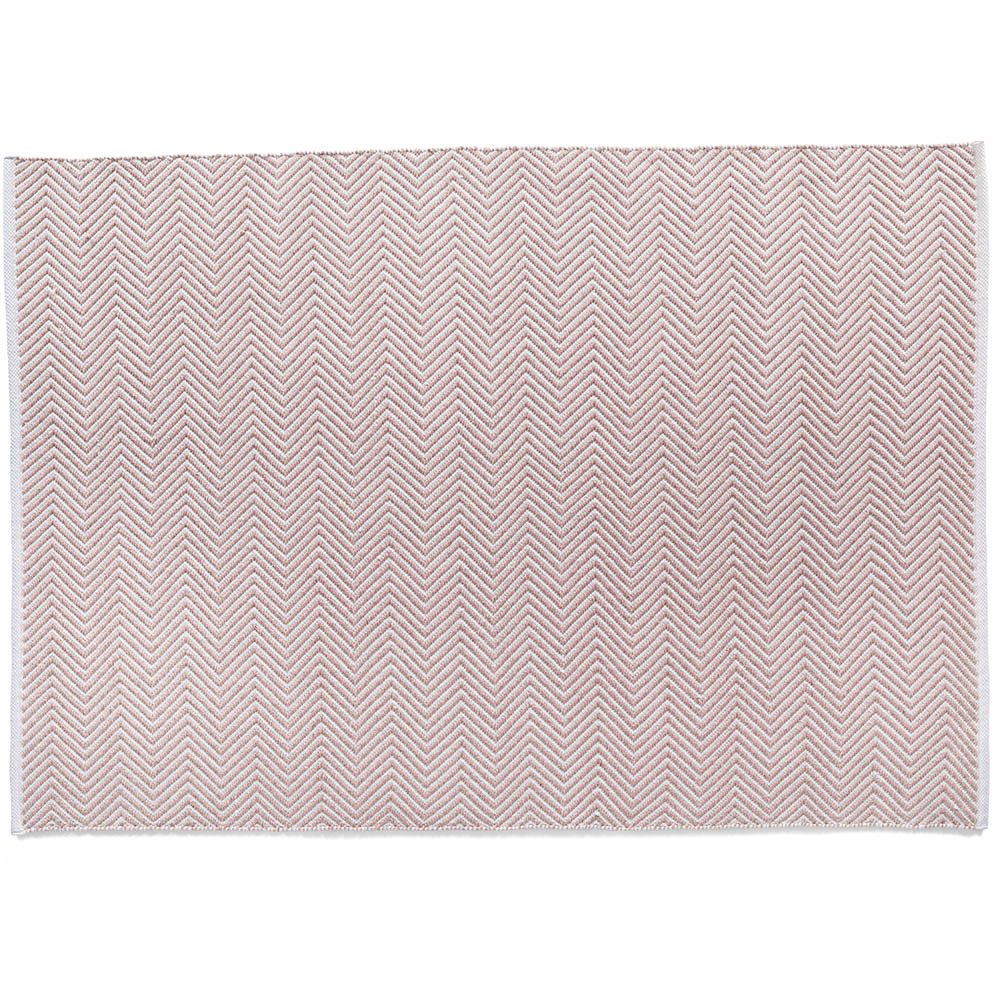 Hug Rug Rose Woven Herringbone Rug 120 x 170cm Image 1