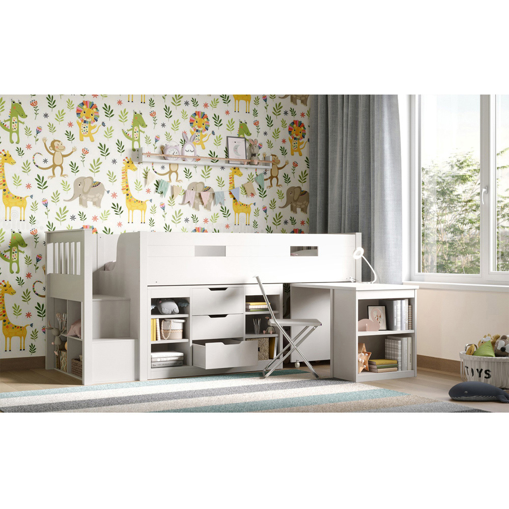 Flair Charlie White Wooden Cabin Bed Image 4