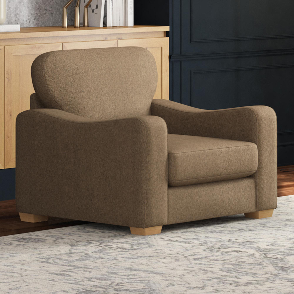 Theadford Nutmeg Venice Fixed Back Armchair Image 5