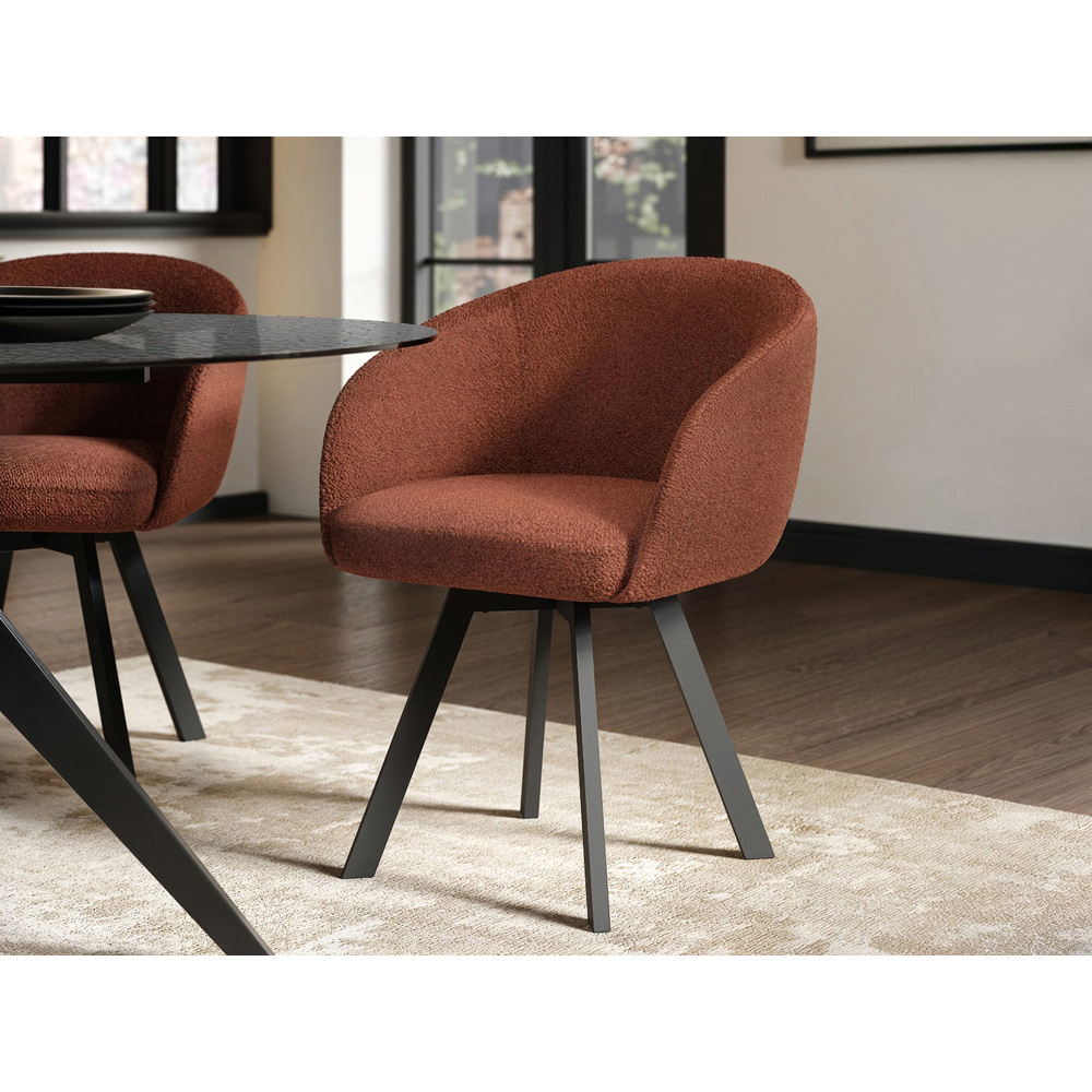 SOLACE+CO Vito Set of 2 Brown Dining Chair Image 4