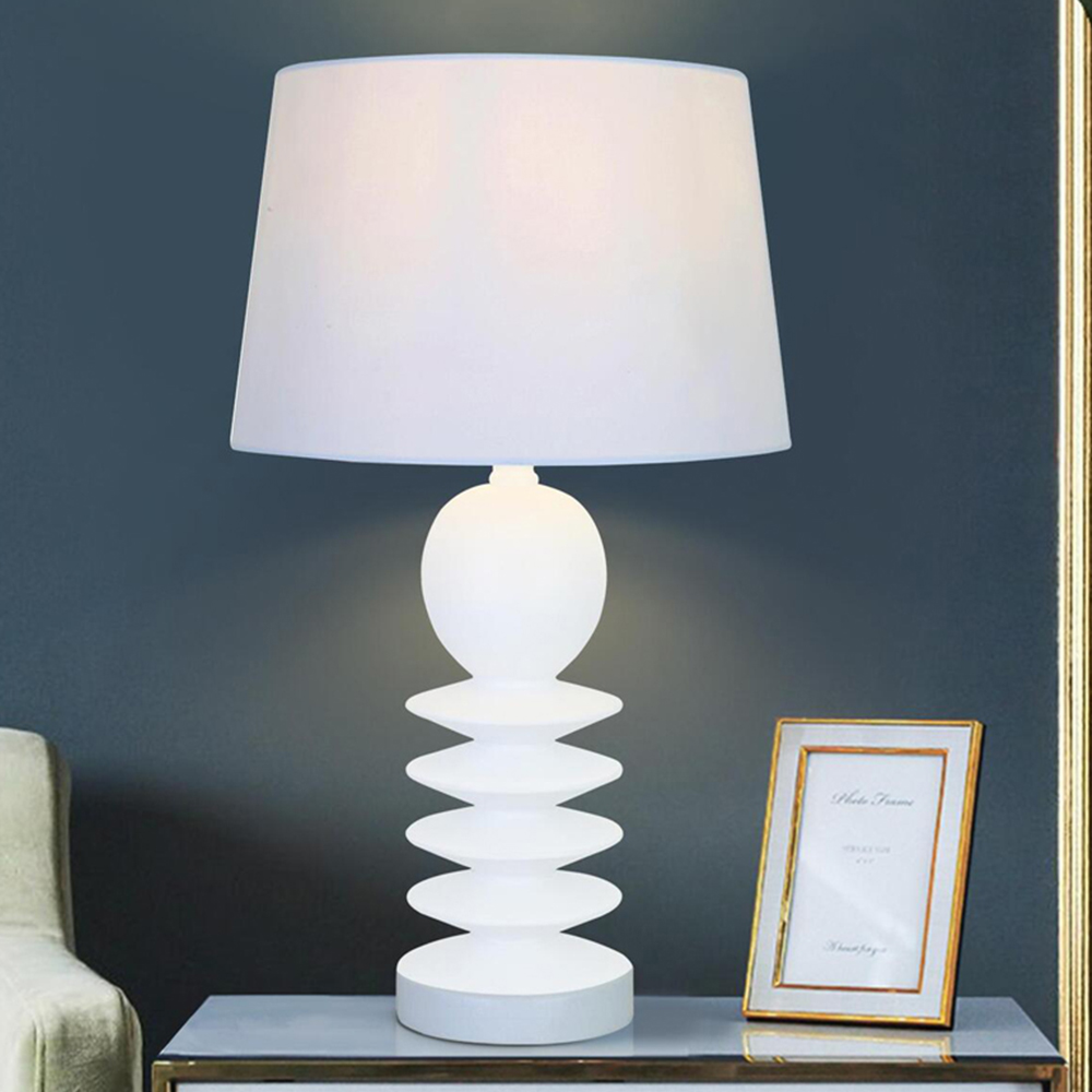 Cove White Table Lamp - White Image 2