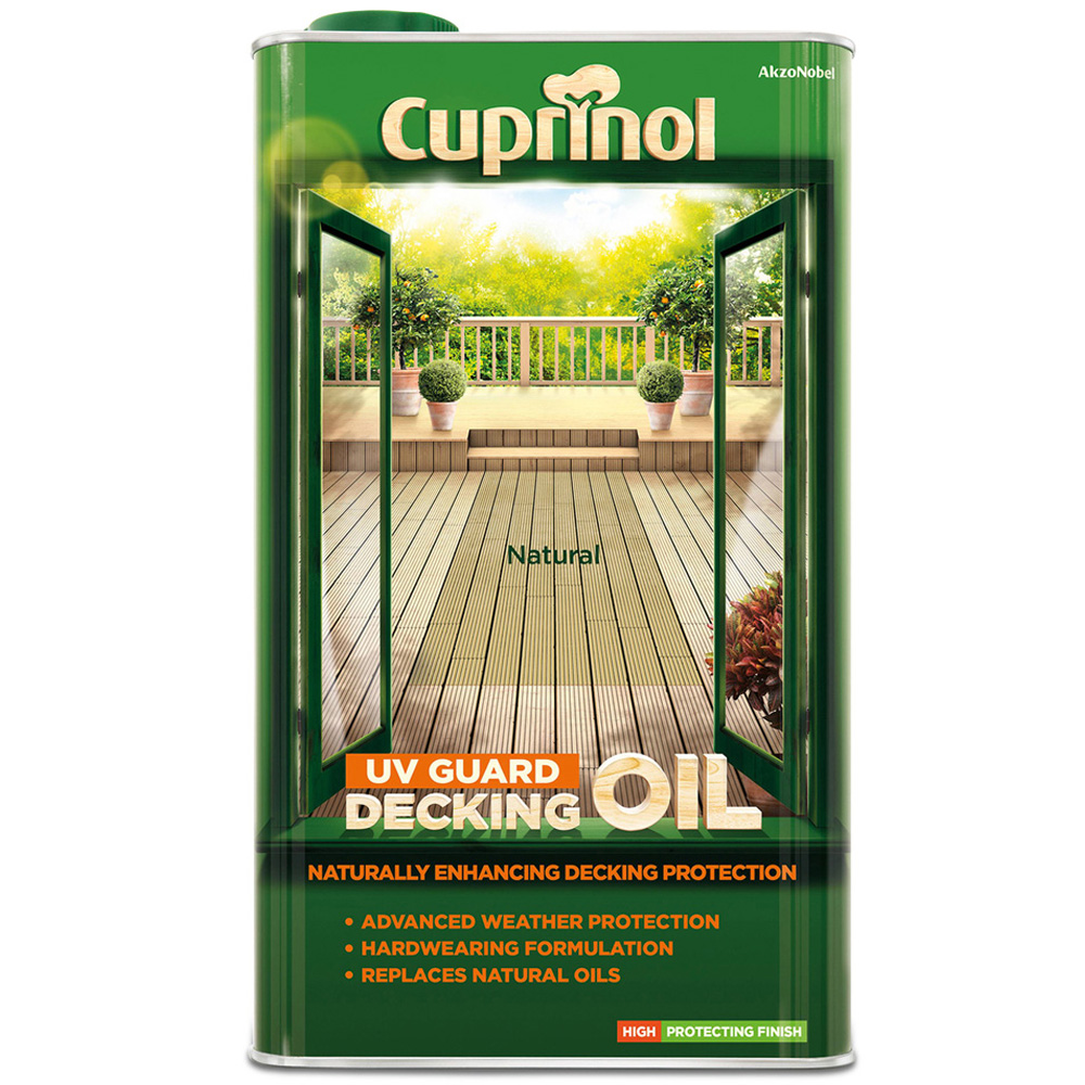 Cuprinol Natural UV Guard Decking Oil 5L Image 2
