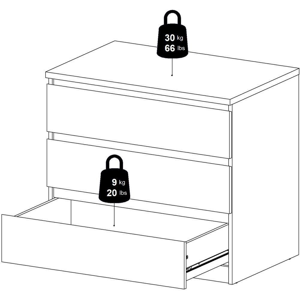 Florence Naia 3 Drawer Cashmere Jackson Hickory Chest of Drawers Image 7