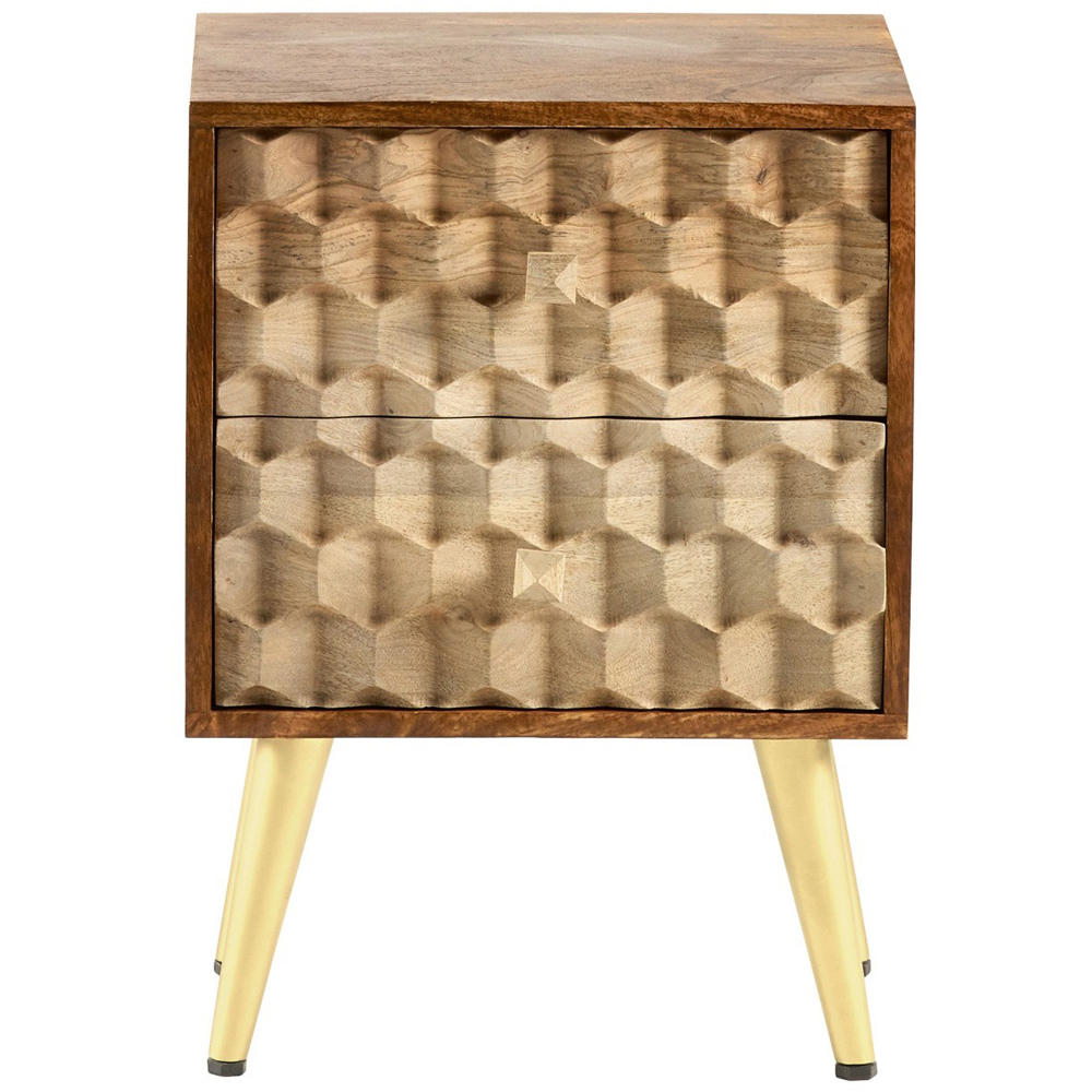 Brooklyn Cotati 2 Drawer Side Table Image 3