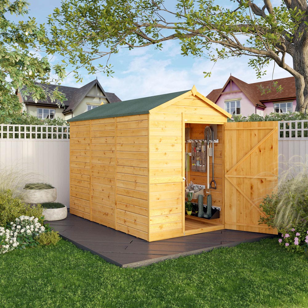 Mercia 9 x 5ft Modular Shiplap Apex Windowless Shed Image 3