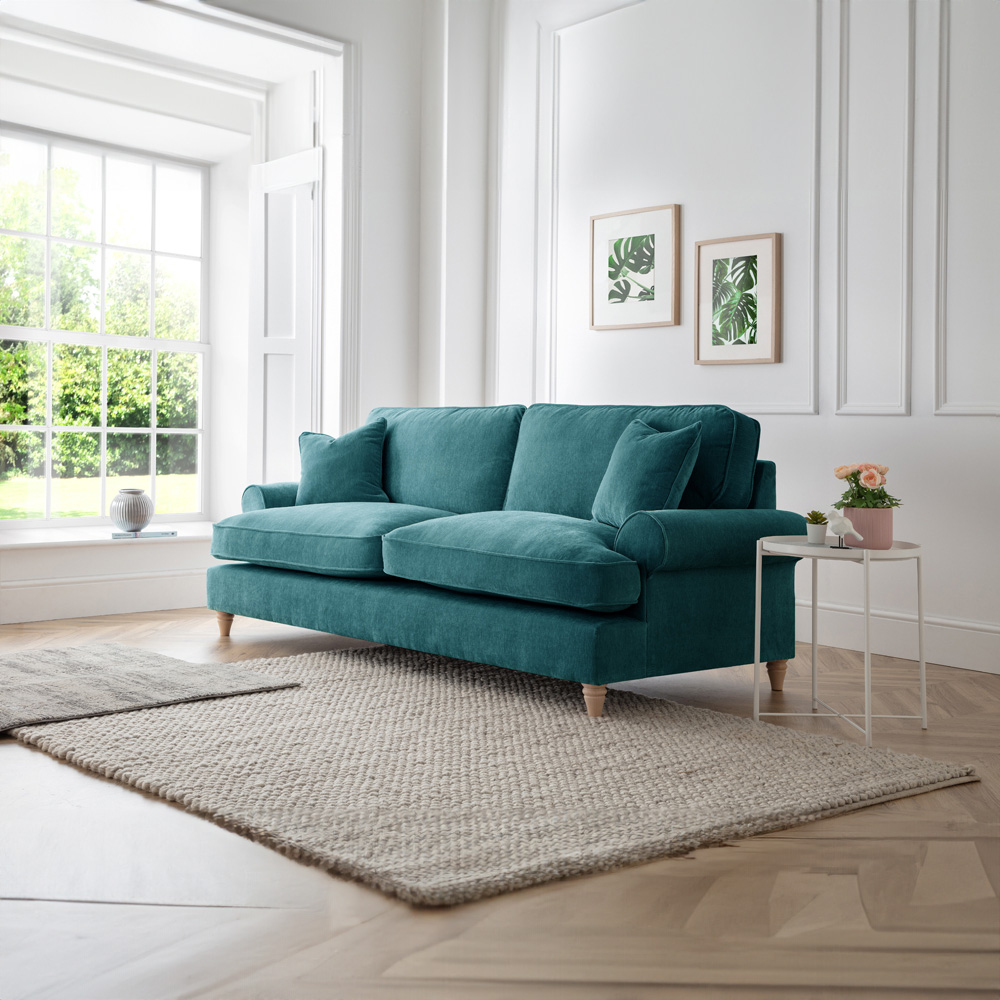 The Victoria 3 Seater Emerald Sofa Image 5