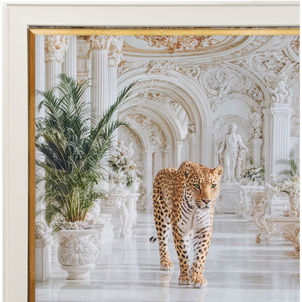 Walking Leopard Framed Print Image 4