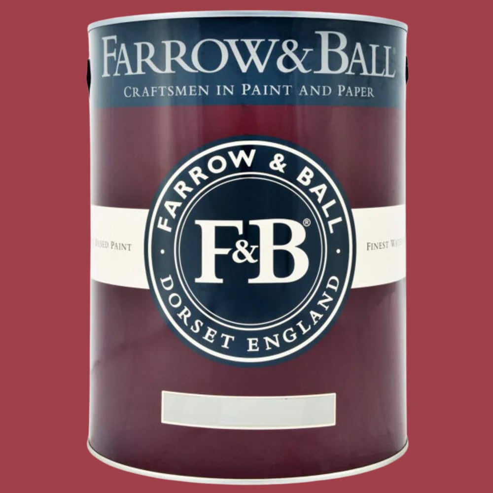 Farrow & Ball Estate Walls and Ceilings Rectory Red Matt Emulsion Paint 5L Image 2