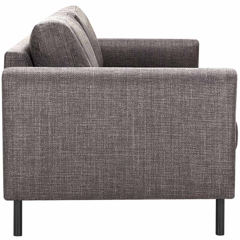 Florence Omaha 6 Seater Light Grey and Brown Fabric Sofa Set Image 6