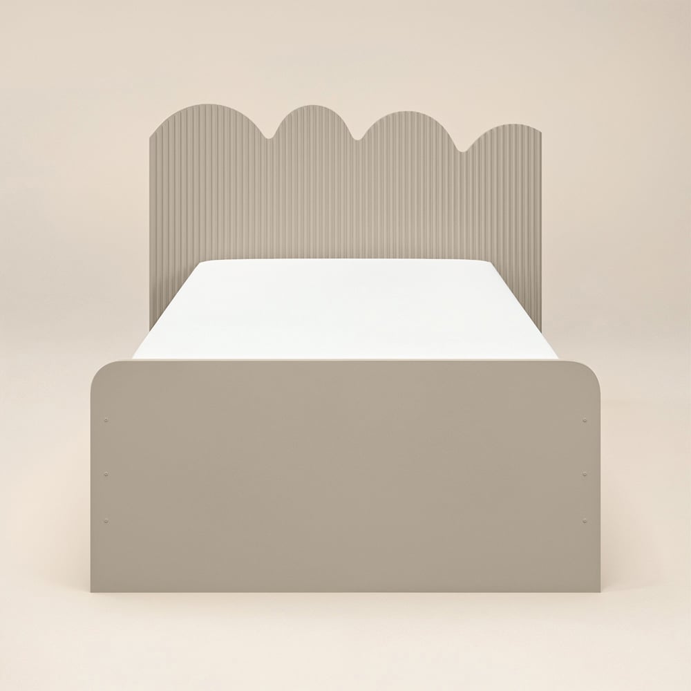 Flair Calista Single Dark Beige Ribbed Bed Image 3