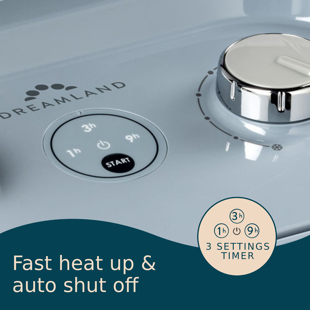 Dreamland Grey Silent Power Portable Protection Fan Heater Image 4