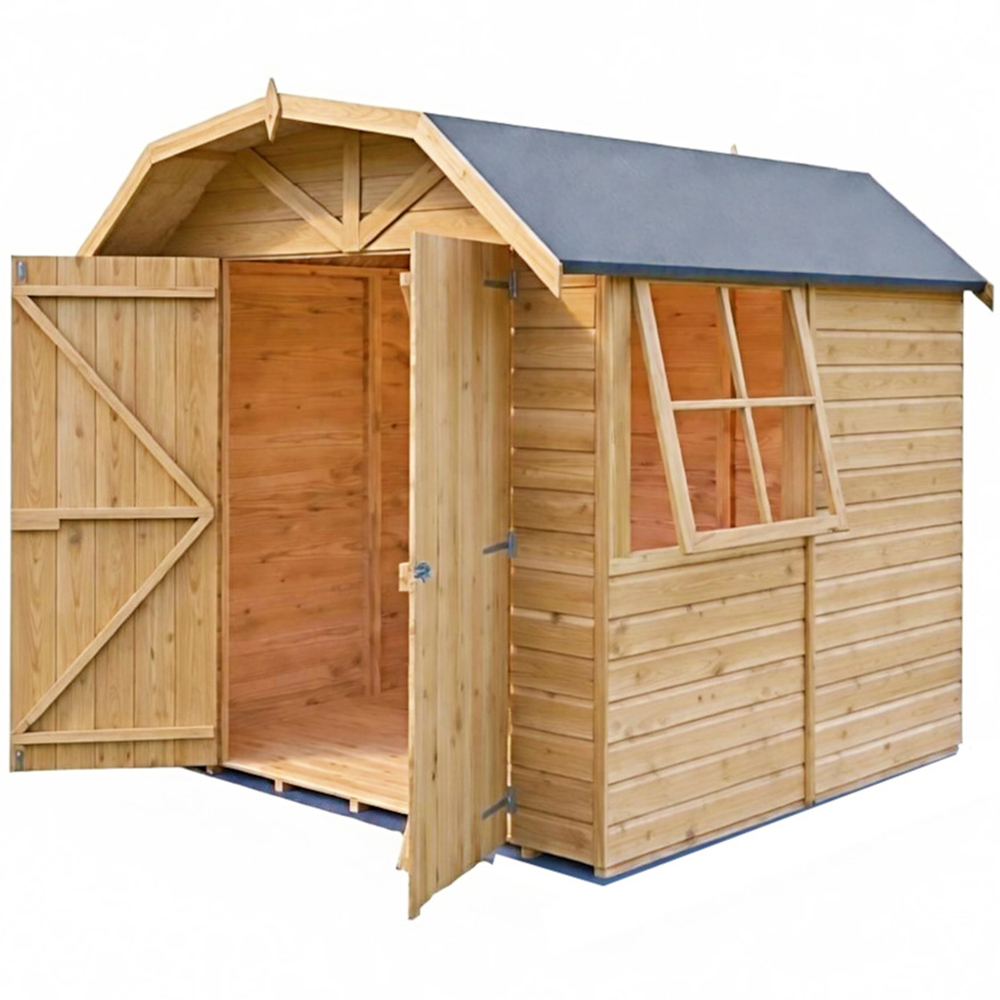 Shire Barn 7 x 7ft Double Door Wooden Shiplap Shed Image 1