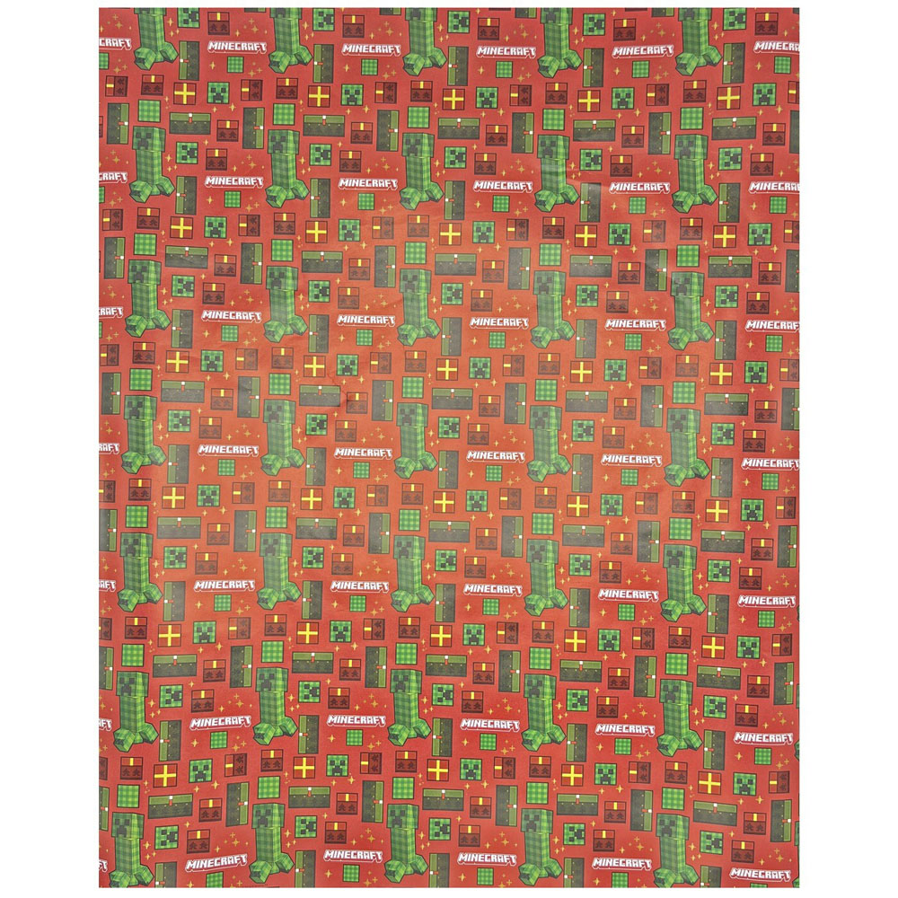 Minecraft Gift Wrap 4m Image 2