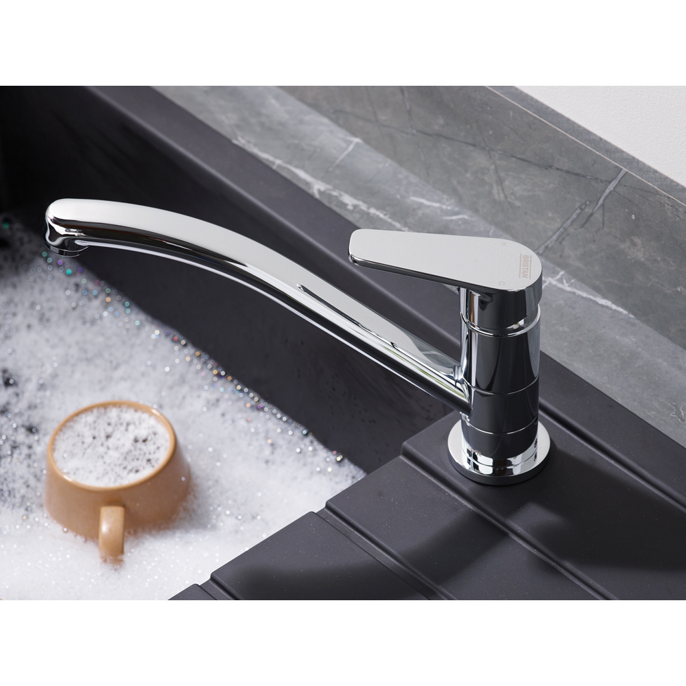 Bristan Easyfit Cinnamon Chrome Kitchen Mono Sink Mixer Tap Image 5