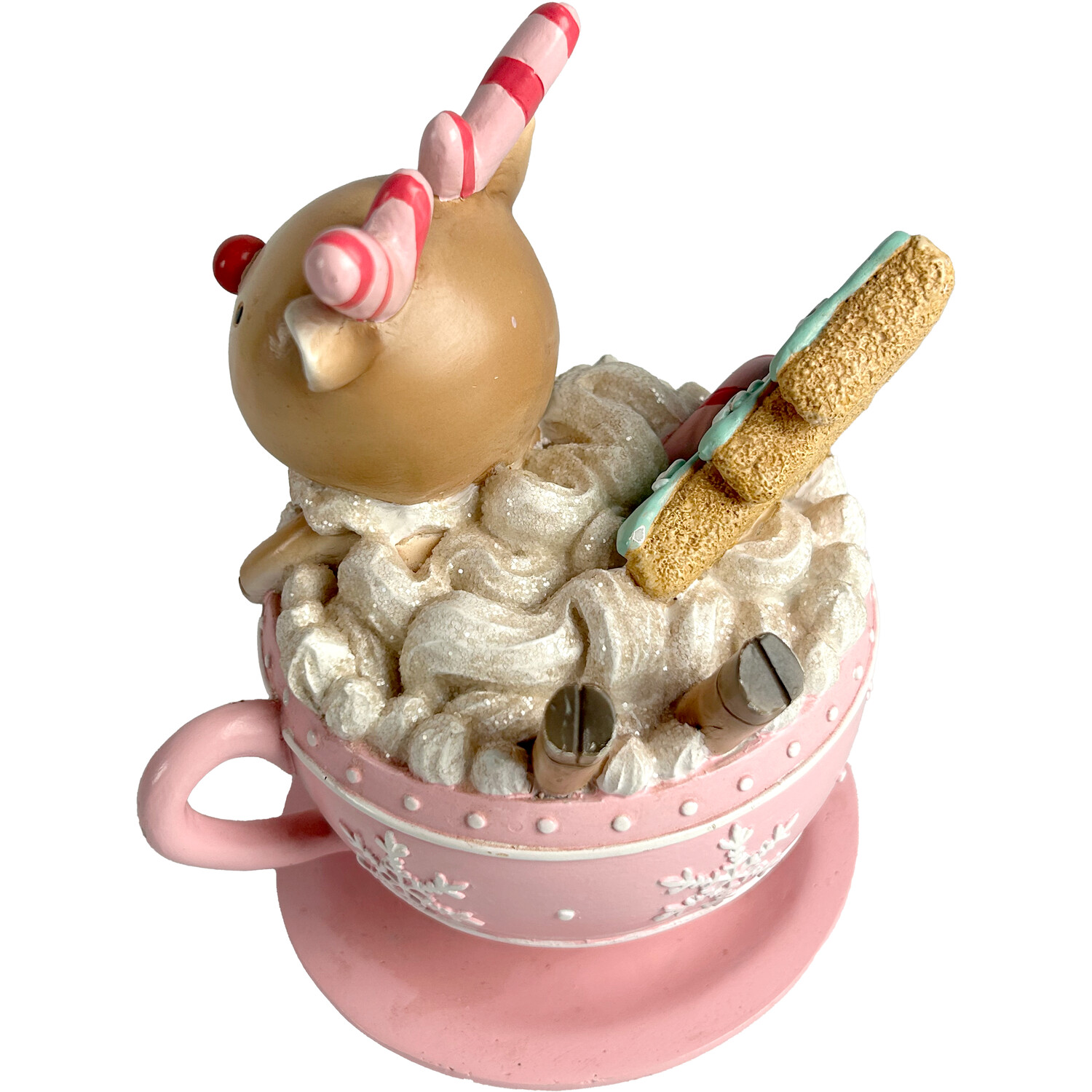 Reindeer in Teacup Ornament Pink Image 4
