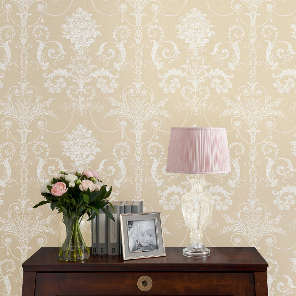 Laura Ashley Josette Linen Wallpaper Image 3