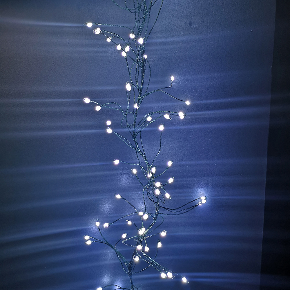 Samuel Alexander 430 White LED Christmas Garland Light Image 5