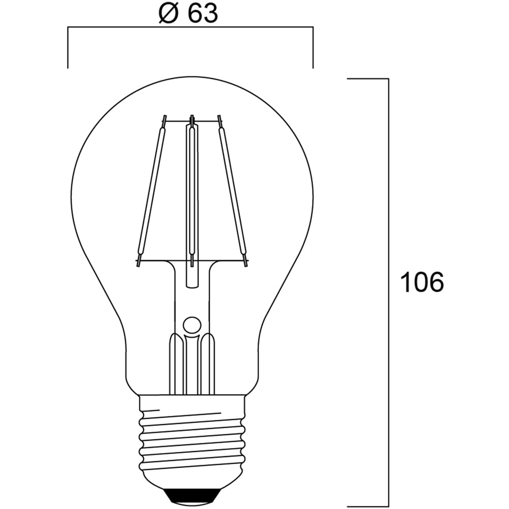 Sylvania Toledo 4 Pack Retro Chroma RBGO E27 4W Festoon String Lights LED Bulb Image 9