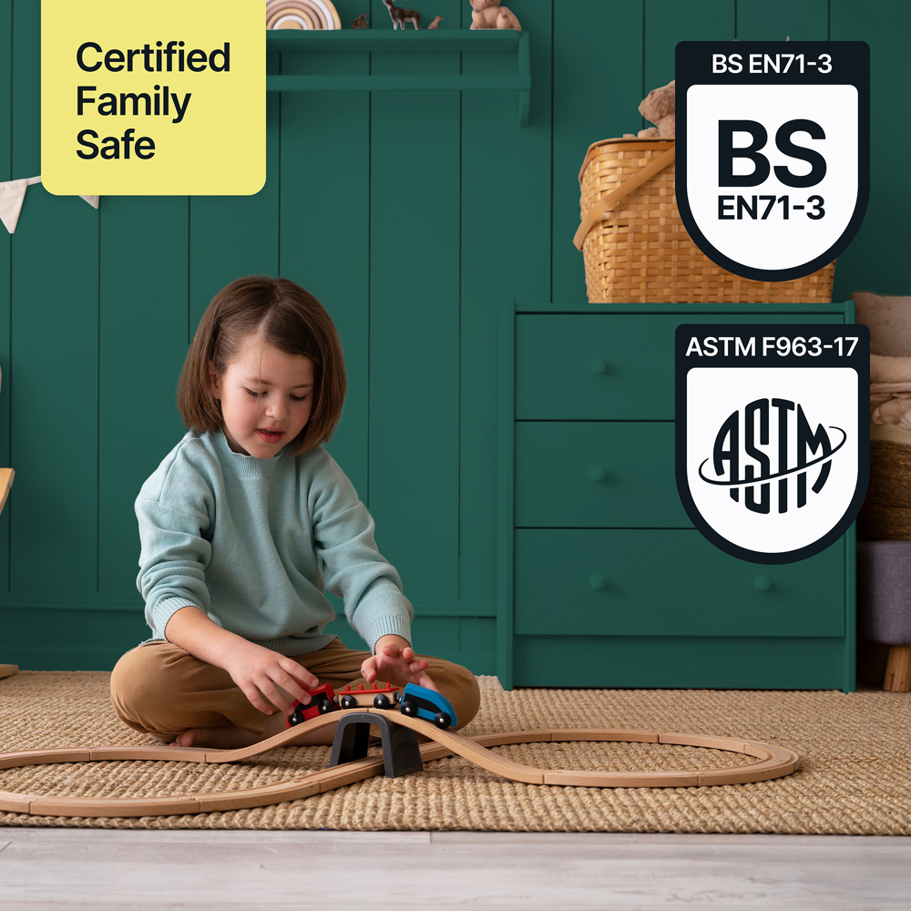 Hemway Forest Green Furniture and Walls Matt Chalk Paint 1L Image 8