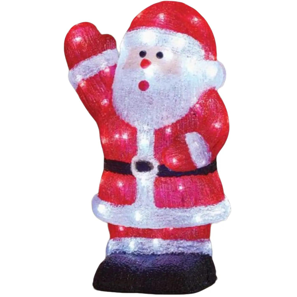Samuel Alexander Acrylic Santa LED Christmas Decoration 44cm Image 3