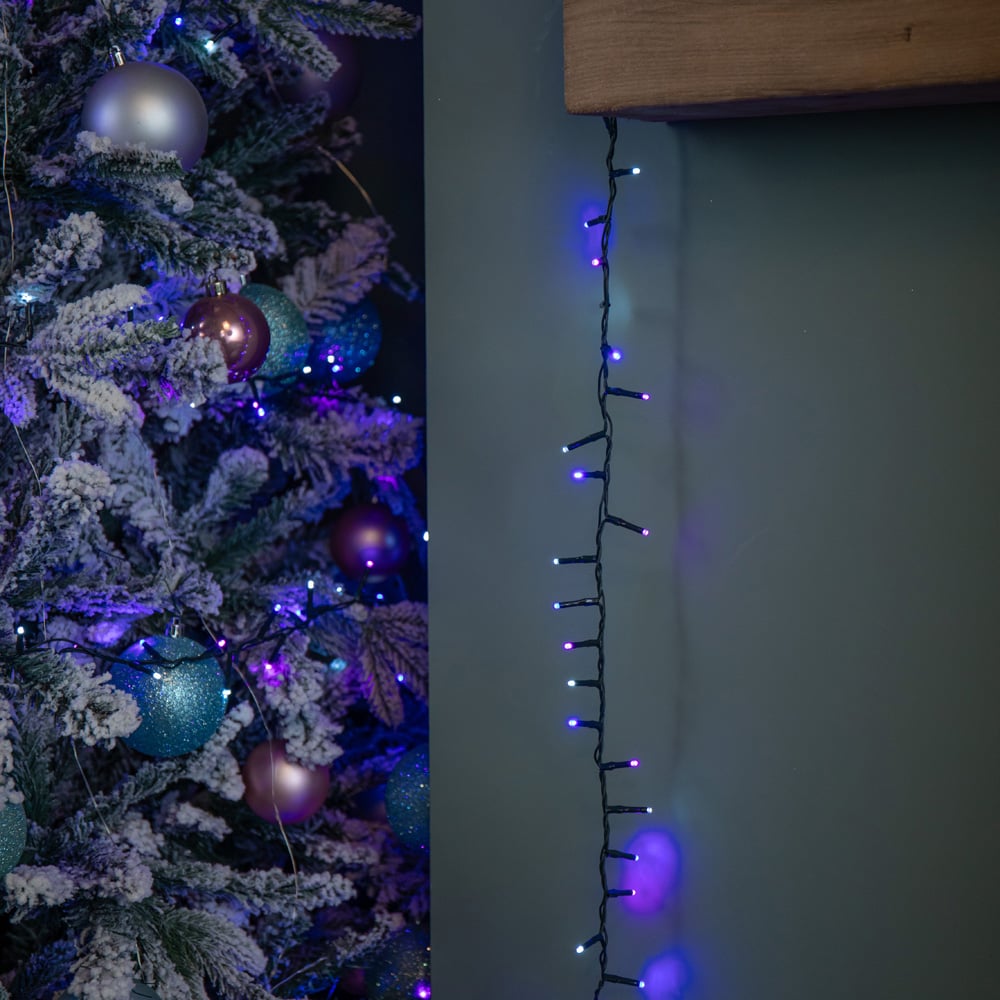 Samuel Alexander TreeBrights 500 Blue Purple and White LED Multi-Function Green String Light 13m Image 9