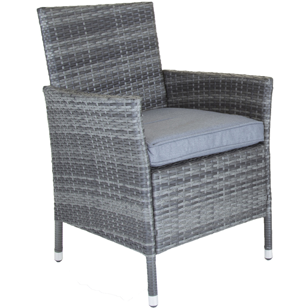 Charles Bentley Pair of Rattan Chairs Grey Image 3
