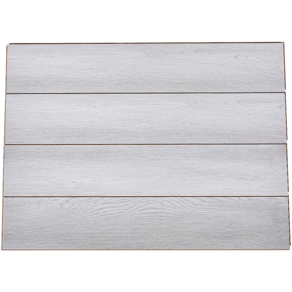 Living and Home Smoke Grey Wood Grain Rectangle Click Lock Flooring 20 Pack Image 2