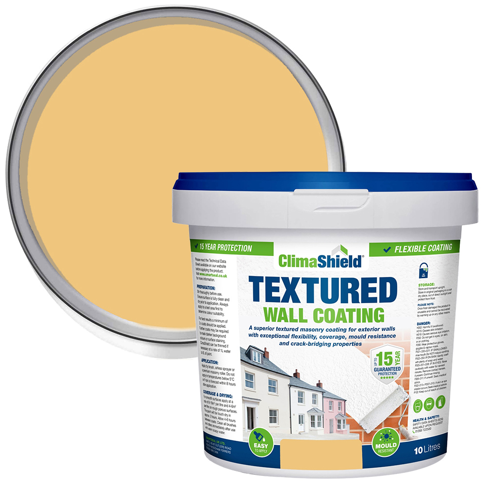 Smartseal Soft Apricot Textured Wall Coating 10L Image 1
