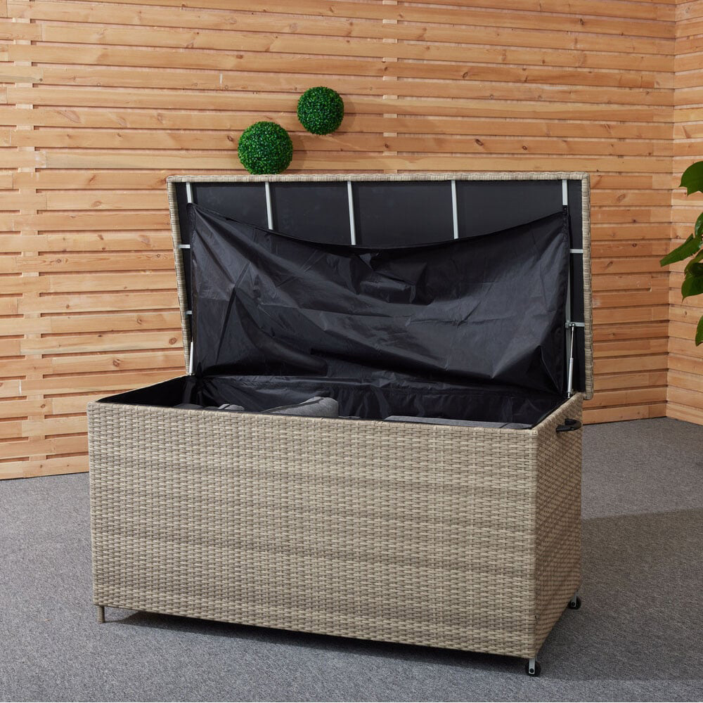Malay Deluxe Cambridge Natural Rattan Effect Cushion Box Image 9