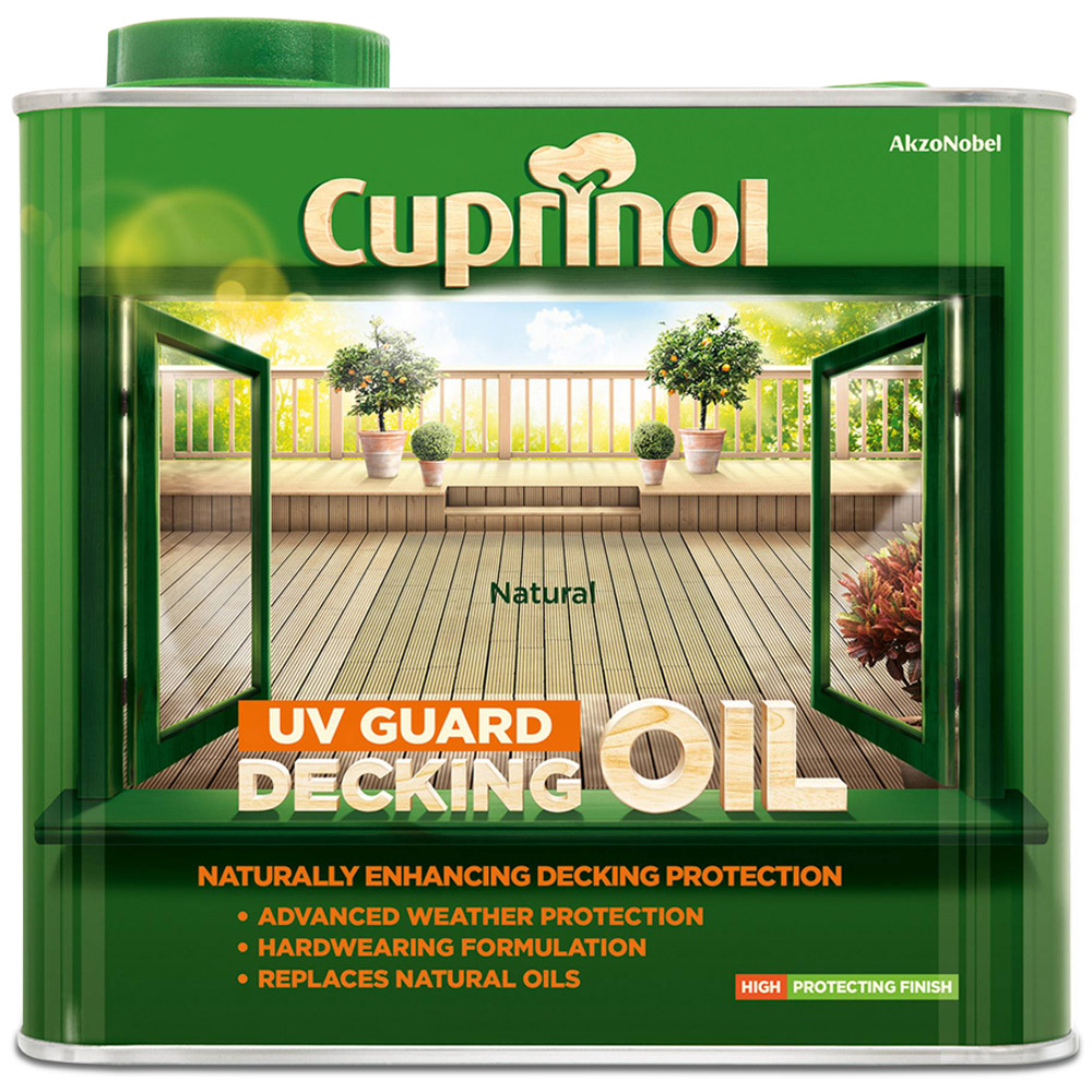 Cuprinol Natural UV Guard Decking Oil 2.5L Image 2