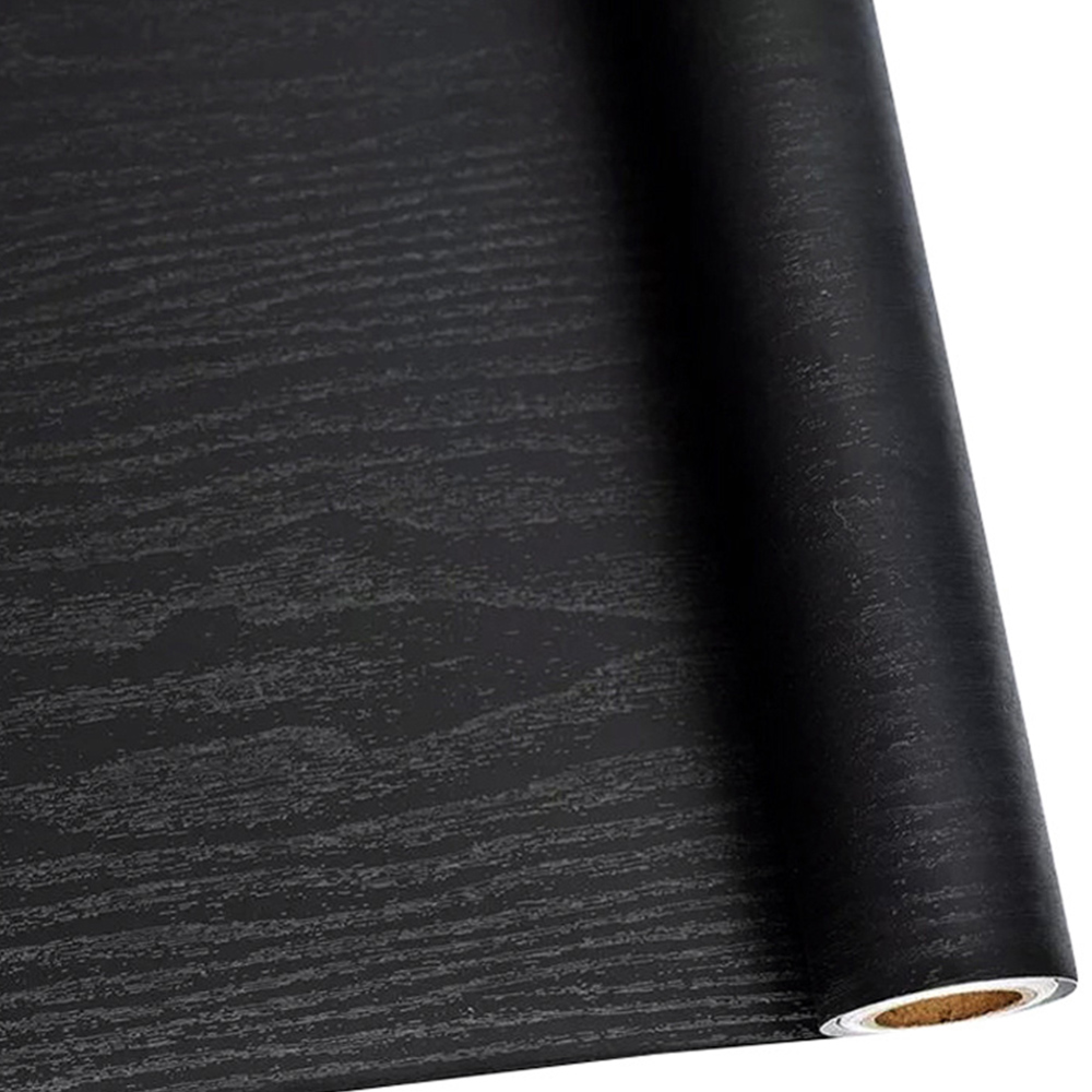Living and Home Wood Effect Black Wallpaper Image 7