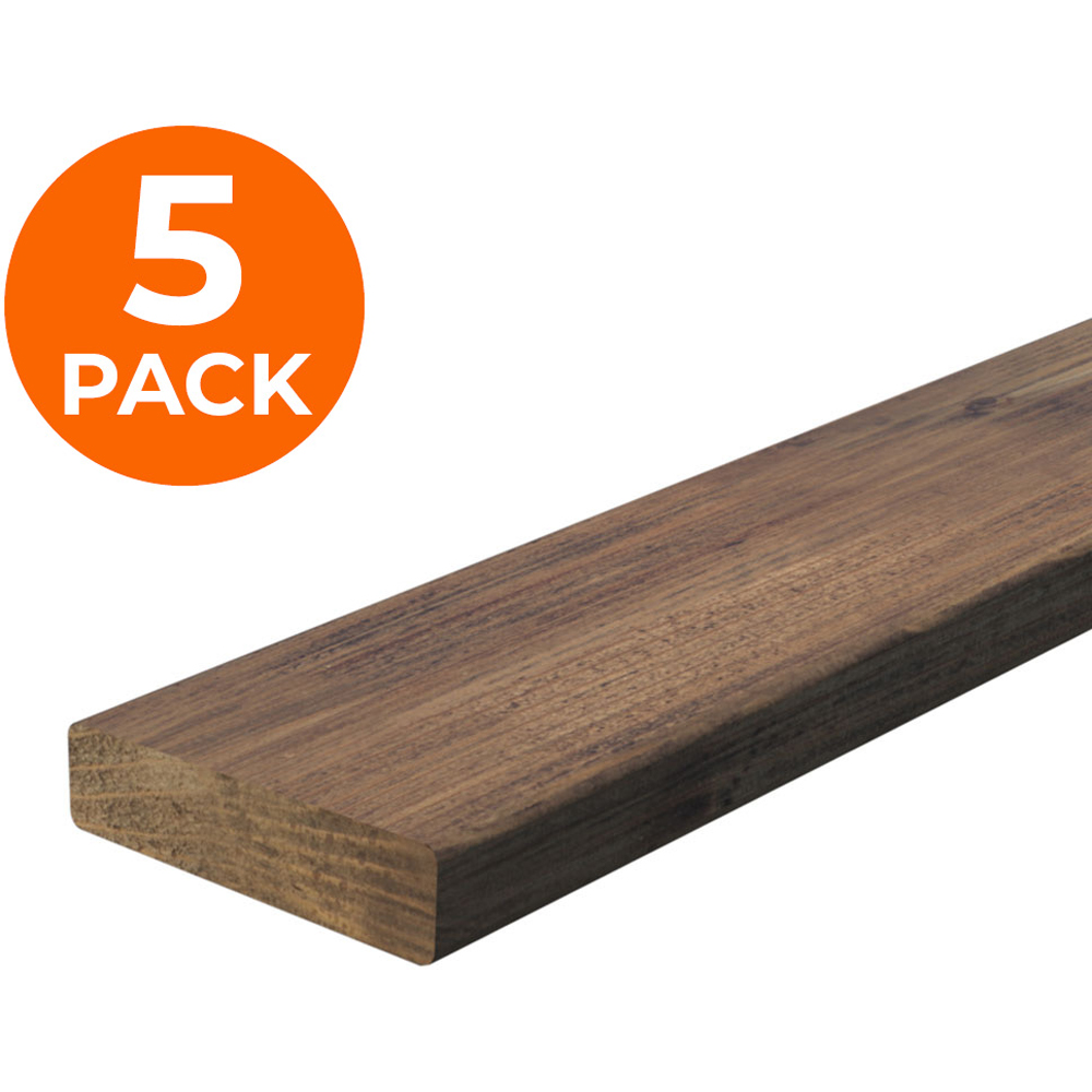 Cerland Lucio Brown Wooden Garden Decking Board 2.4m x 20mm 5 Pack Image 3