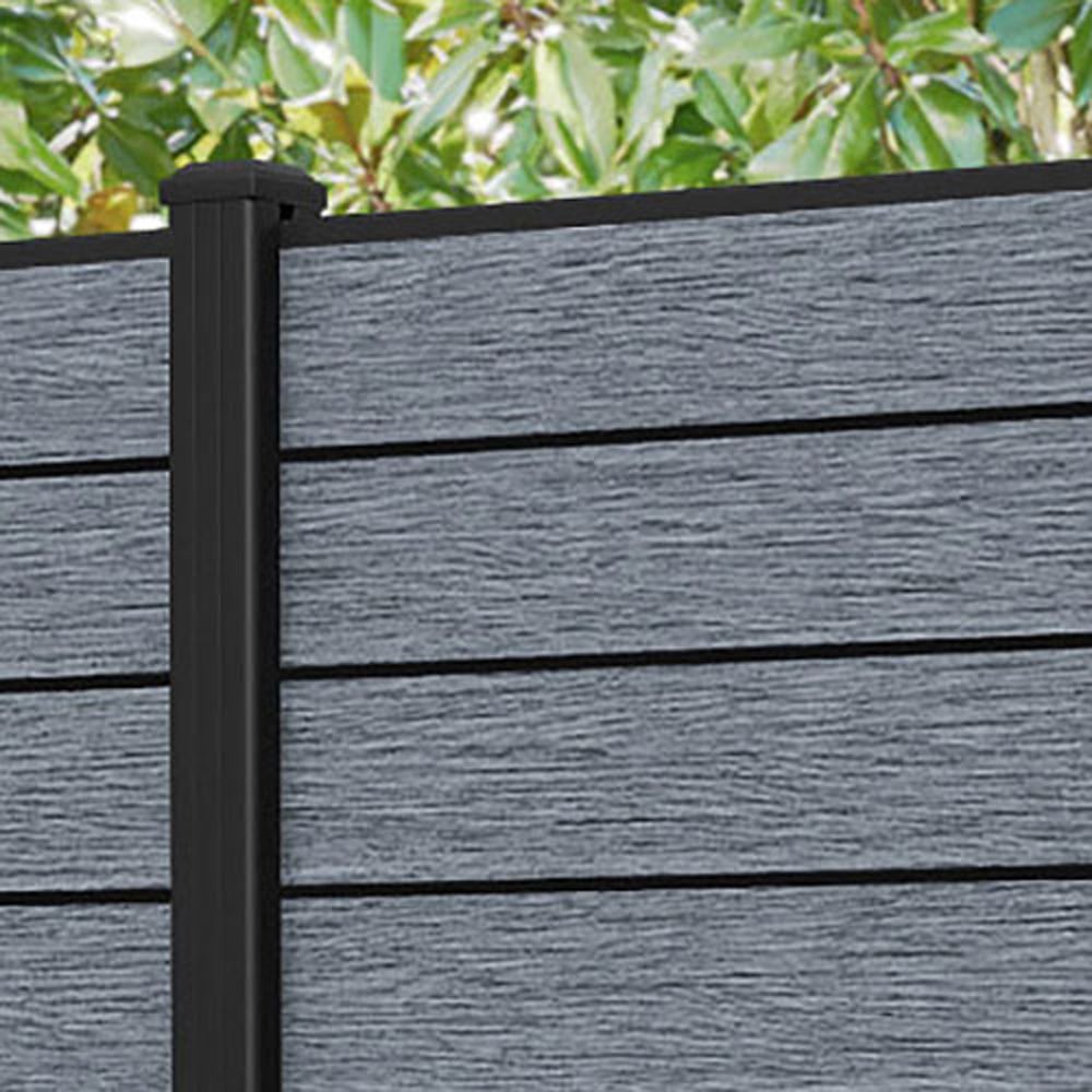 Charles & Ivy Fusion 3ft Anthracite Fence Panel with Aluminium Posts Image 4