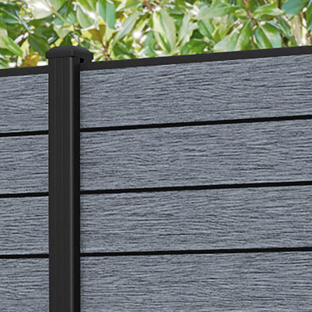 Charles & Ivy Fusion 5ft Anthracite Fence Panel with Aluminium Posts Image 4