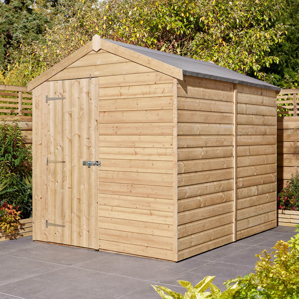 Rowlinson 8 x 6ft Shiplap Apex Shed Image 2