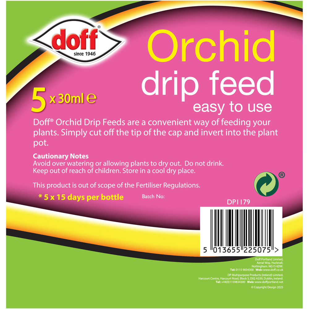 Pack of 5 Doff Orchid Drip Feeders Image 3