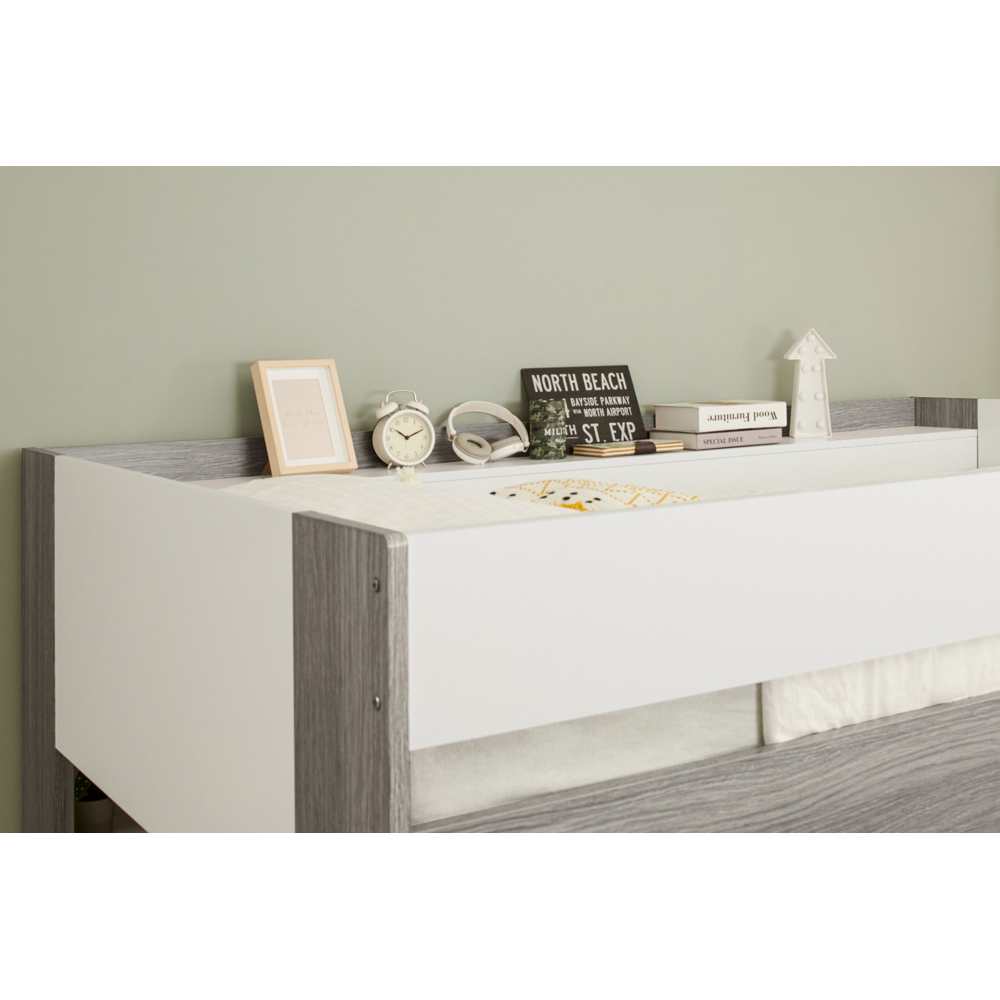 Flair Hampton White and Grey L Shape Bunk Bed Image 5
