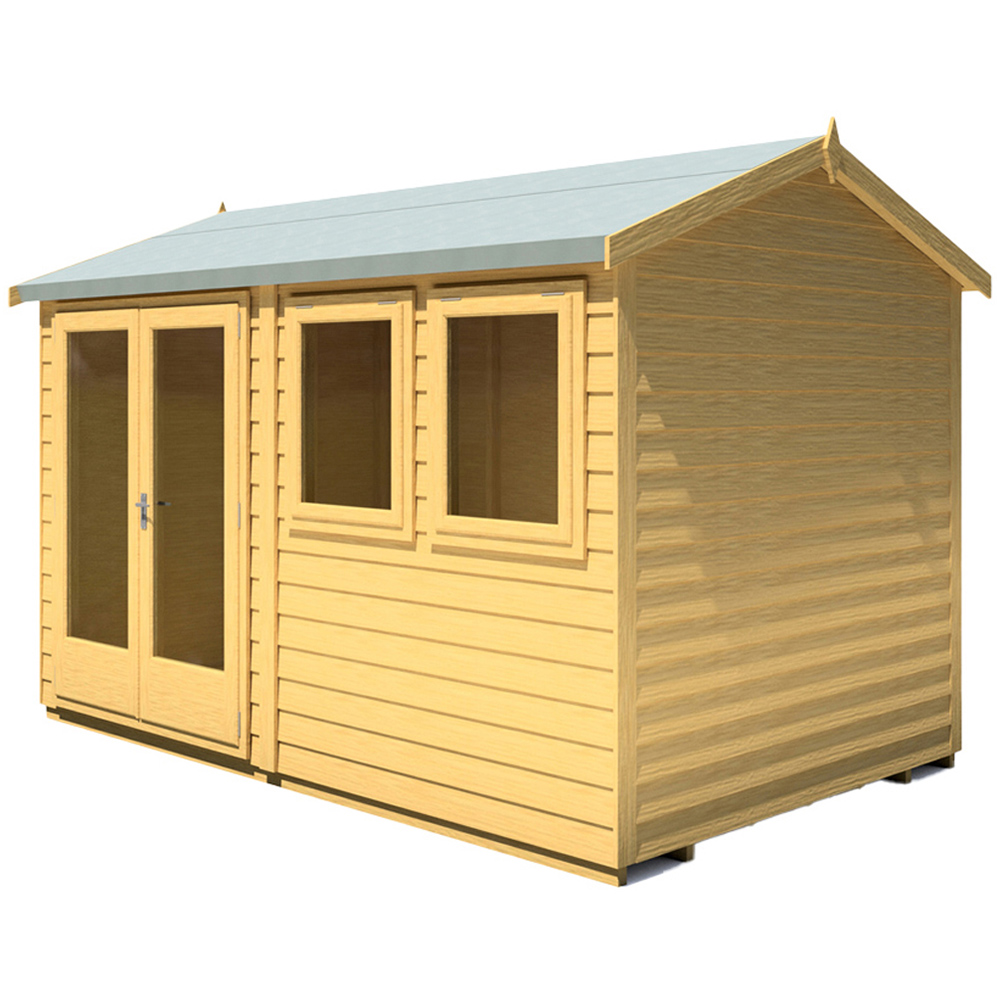 Shire 12 x 7ft Double Door Superlap Apex Garden Studio Image 3
