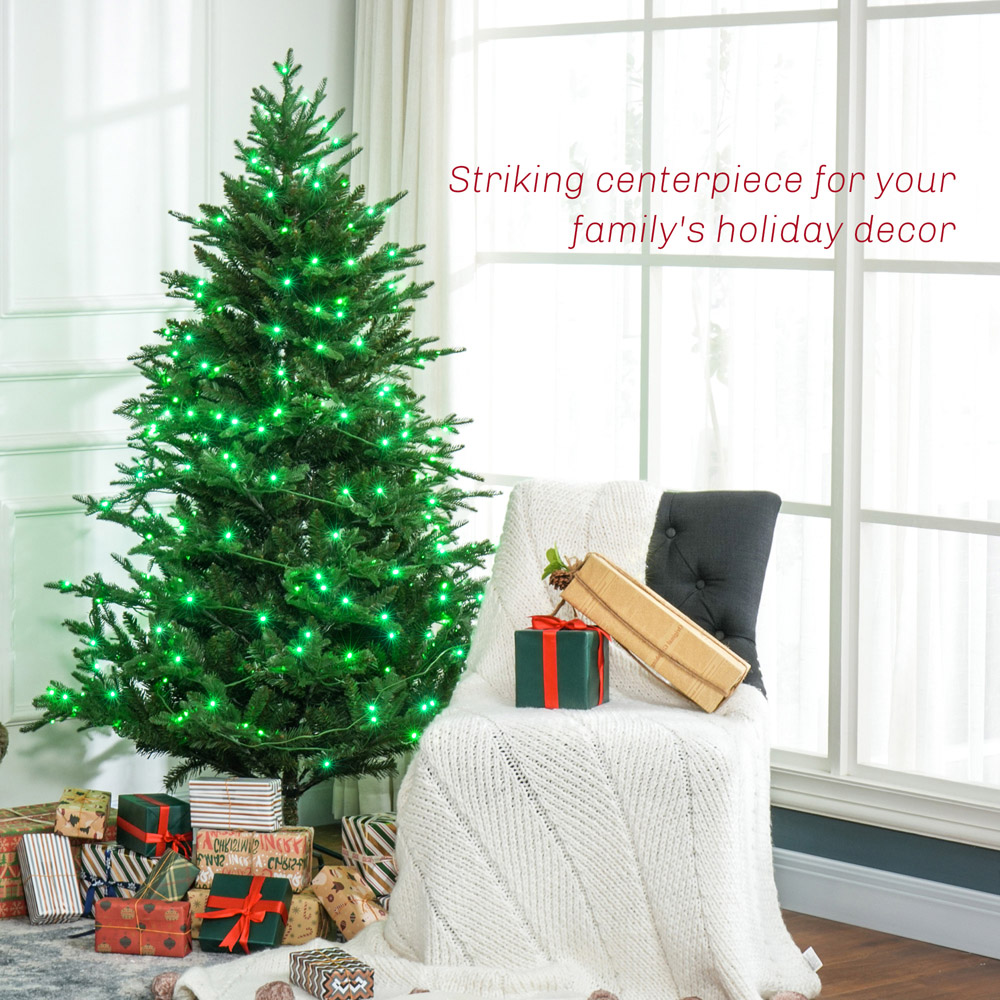 Everglow Pre-Lit Green Artificial Christmas Tree with Remote 6ft Image 4