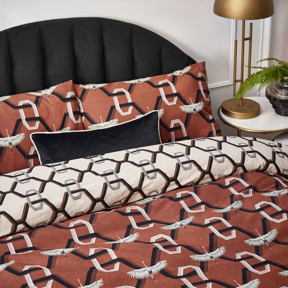 furn. Avalon Double Brick Duvet Set Image 3