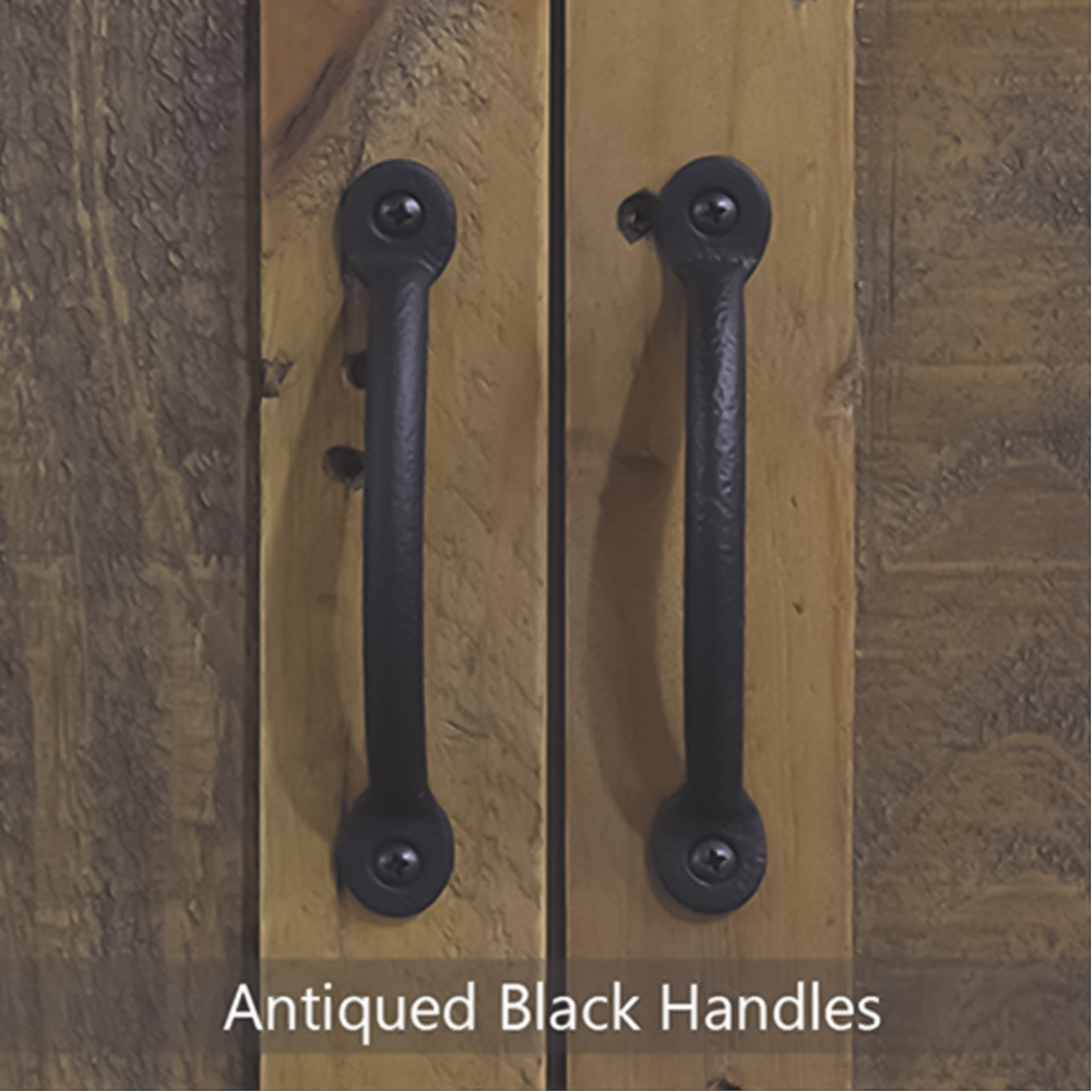 Baumhaus Splash of White 2 Door 4 Shelf White Narrow Open Bookcase Image 6