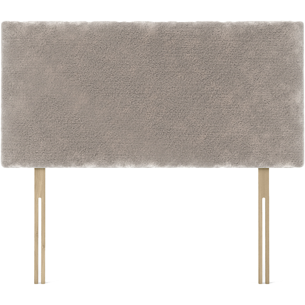 Bedmaster Valencia King Size Silver Chenille Plain Headboard Image 2