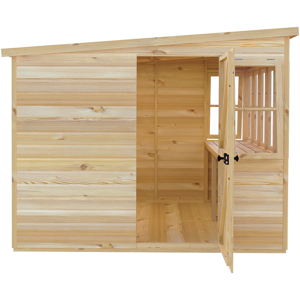 Shire 8 x 8ft Shiplap Style A Sun Pent Shed Image 4